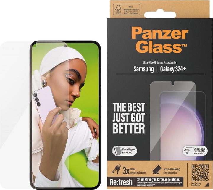 Produktbild PanzerGlass Ultra-Wide Fit (1 Stück, Samsung Galaxy S24+)