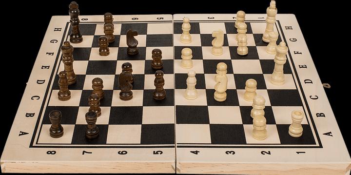Actual product image Out of the blue ootb - Wooden board game, chess, approx. 34 x 34 cm