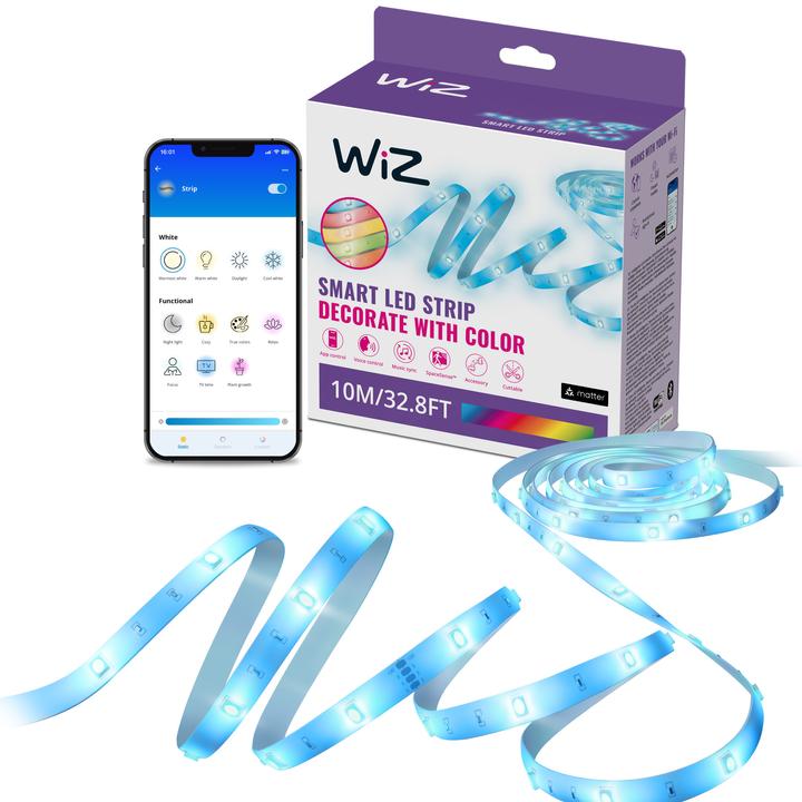 Immagine prodotto WiZ Striscia LED (RGB, 1000 cm, Interno)