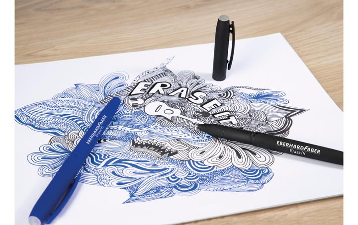 Actual product image EberhardFaber Gel pen (Black, Blue, 2 x)