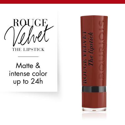Actual product image Bourjois Rouge Velvet The Lipstick (12 Brunette)