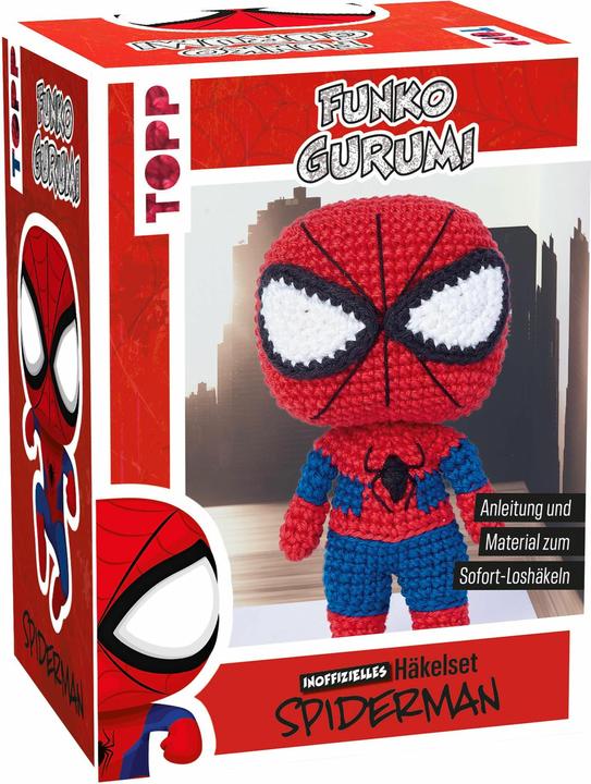 Image du produit Funkogurumi Spiderman (l'homme-araignée). Le kit de crochet non officiel