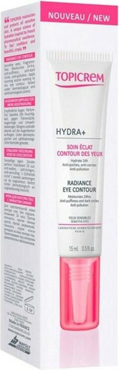 Image du produit Topicrem UH FACE HYDRA+ Contour des yeux éclat (15 ml, Jour + nuit)