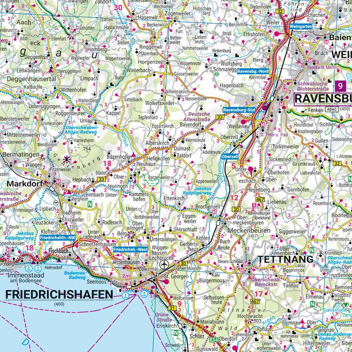 Produktbild Allgäu, Strassen- und Freizeitkarte 1:150.000, freytag & berndt