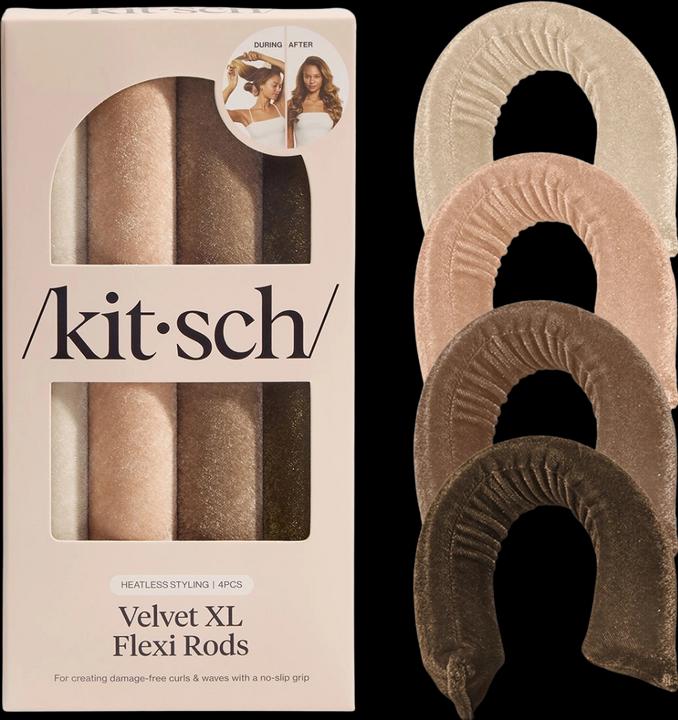 Kitsch Lockenwickler Velvet Flexi Stäbe Eukalyptus 4er Set