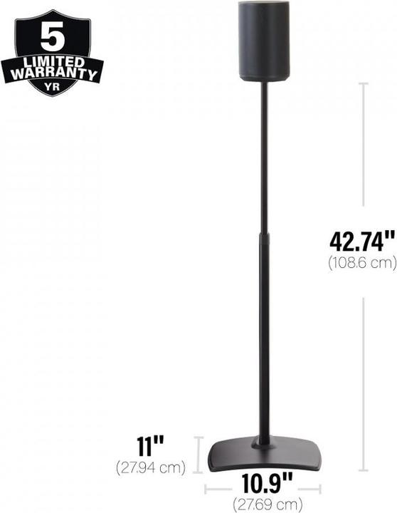 Produktbild Sanus WSSE1A2-B2 (1 Paar, Wandmontage, Höhenverstellbar)