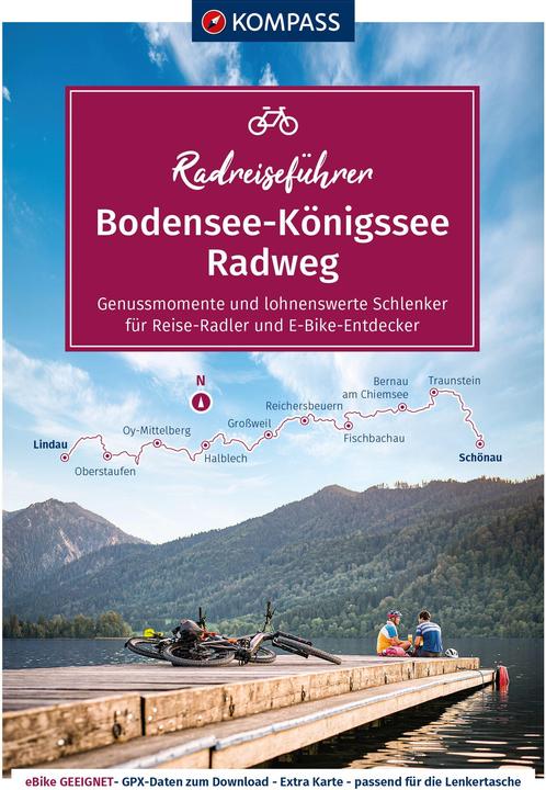 Produktbild RadReiseFührer Bodensee-Königssee Radweg (Deutsch, Kompass, 2022)