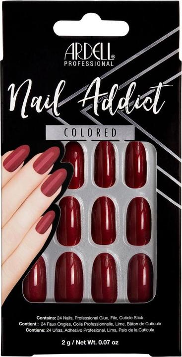 Actual product image Ardell Nail Addict - Nail Addict Sip Of Wine (Nail lutensil, Red)
