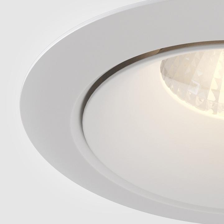 Actual product image Maytoni Yin recessed spotlight for suspended ceilings GU10 Ø98mm (GU10)