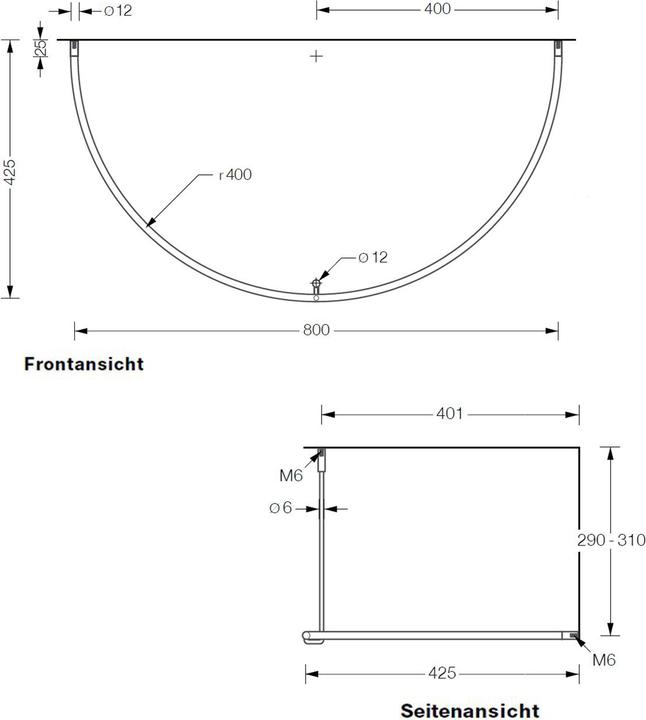 Produktbild Phos G 400 HD Wandgarderobe Deckenversion