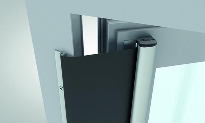 Actual product image Athmer Finger protection roller blind NR-26 w-proof Length 1925 mm External application aluminium silver