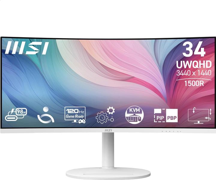 Actual product image MSI Modern MD342CQPWDE / / / 4ms/3340x1440 UWQHD (3440 x 1440 pixels, 34")