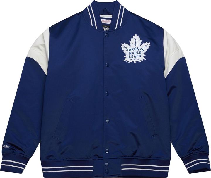 Actual product image Mitchell & Ness M&N Heavyweight Satin Veste NHL Toronto Maple Leafs (XXL)