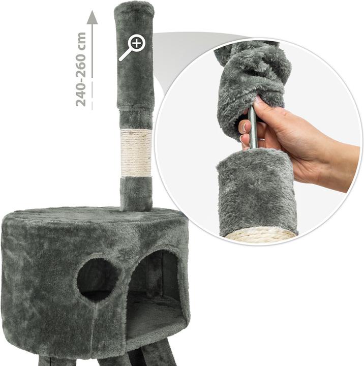 Image du produit tectake Hansi (260 cm, Gris, Blanc)