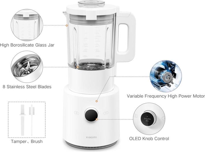 Immagine prodotto Xiaomi Frullatore intelligente UE (Spina UE, 1000 W)