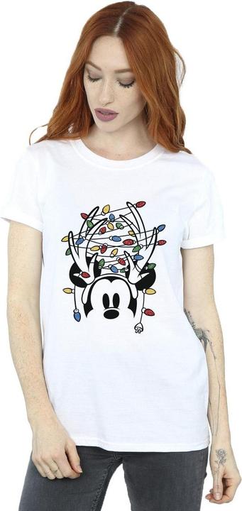 Produktbild Disney Mickey Mouse Christmas Head Lights TShirt (XXL)