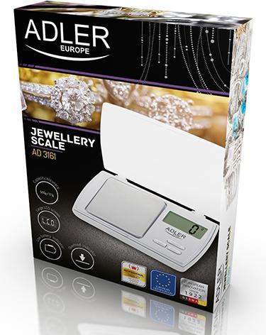 Produktbild Adler AD 3161 Küchenwaage Rechteck Elektronische Personenwaage