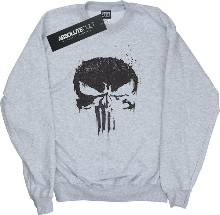 Actual product image Womens/Ladies The Punisher TV Skull Logo Sweatshirt (L)