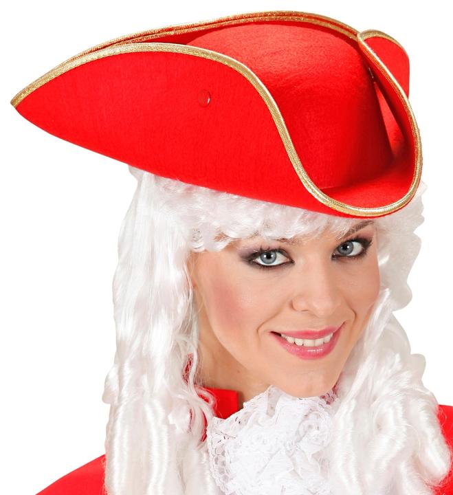 Immagine prodotto Widmann Tricorno rosso con bordo dorato realizzato in feltro