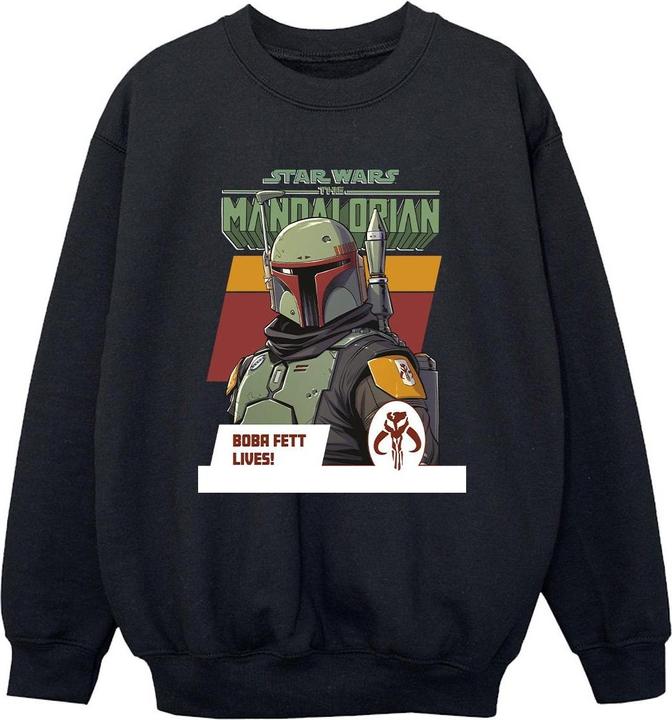 Immagine prodotto Star Wars The Mandalorian Boba Fett Lives Felpa Ragazzi (140, 146)