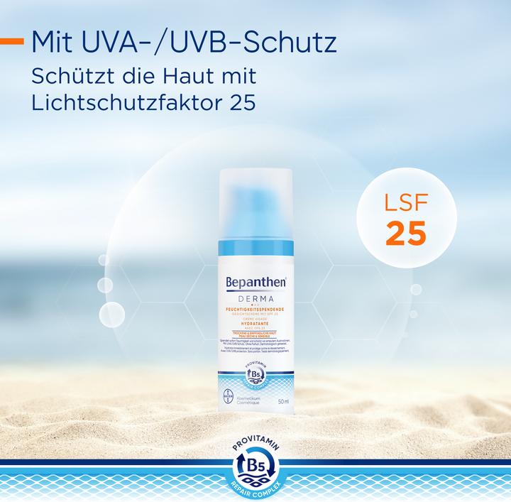 Produktbild Bepanthen Derma Feuchtigkeitsspendende Gesichtscreme mit SPF 25 (50 ml, 24h Creme, SPF 25)