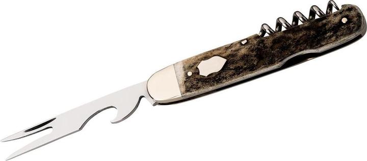 Image du produit Hartkopf-Solingen Couteau de poche Hartkopf Picknick, 3 pièces, acier 1.4034, corne de cerf, mors en maillechort