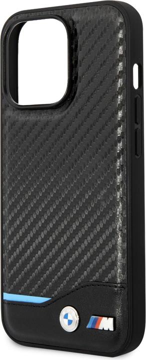 Image du produit BMW Étui BMHCP14L22NBCK iPhone 14 Pro 6,1" czarny/black Leather Carbon (Apple iPhone 14 Pro)