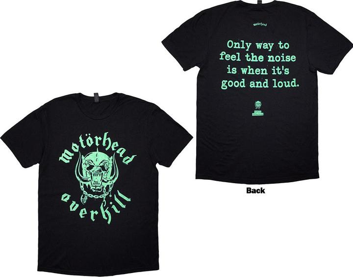 Motorhead Overkill Lyric Back Print
