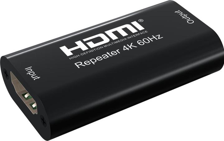Actual product image Techly HDMI 2.0 4K Repeater YUV 4:4:4