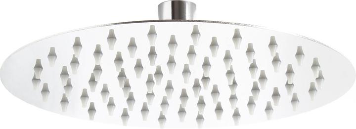 Actual product image Wiltec Rain Overhead Shower Head Round Stainless Steel Ultra Thin 20cm