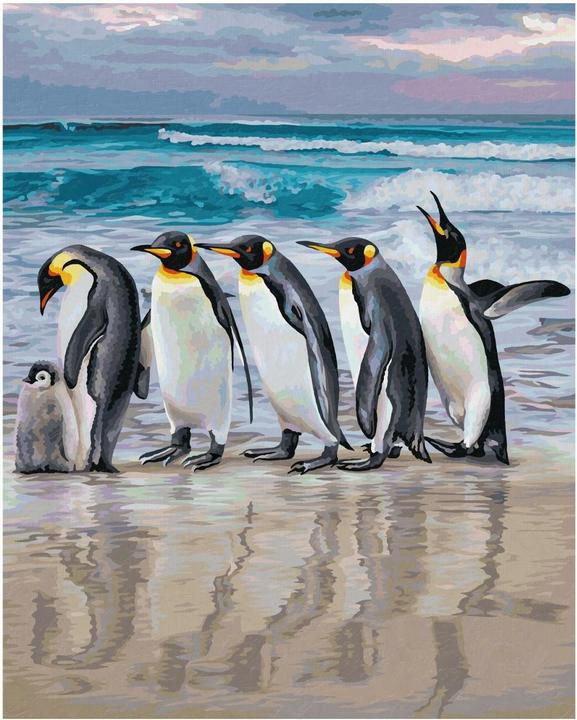Image du produit Schipper Peinture par numéros - Pingouins empereurs