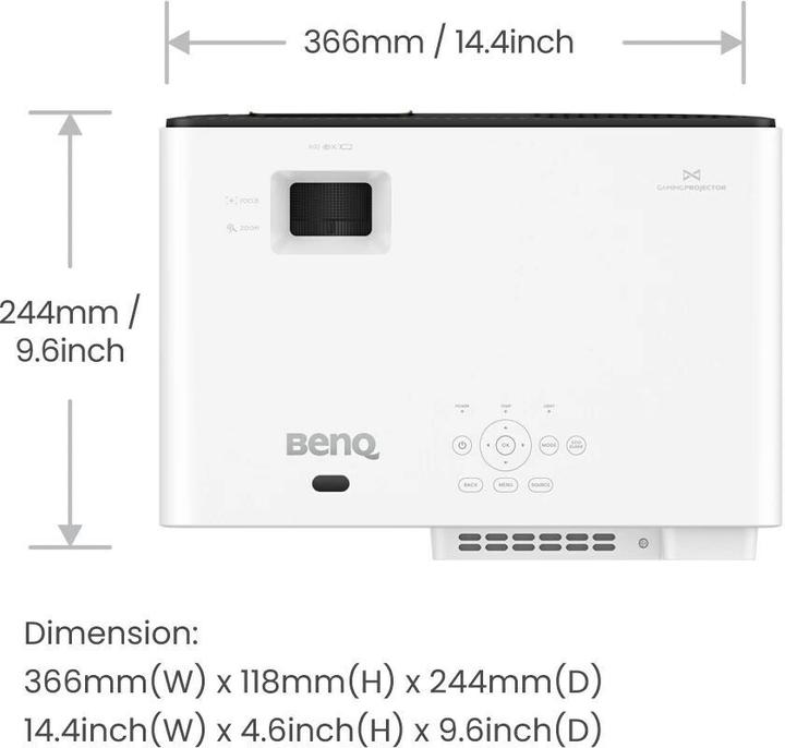 Image du produit BenQ X500i (4K, 2200 lm, 0.69 - 0.83:1)