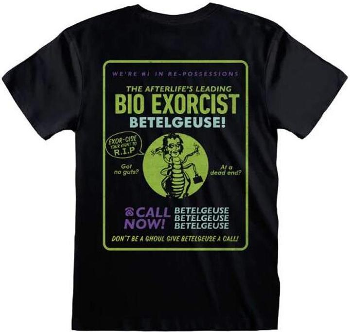 Actual product image Beetlejuice Unisex Adult Back Print T-Shirt (M)