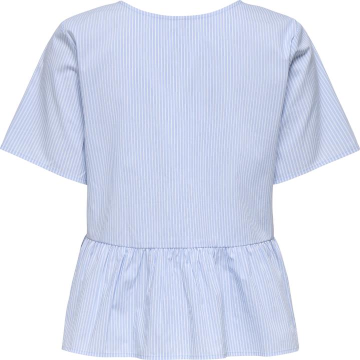 Produktbild JdY Locker geschnitten Hemdkragen Voluminöser Armschnitt Top Top mit Schösschen (XL)