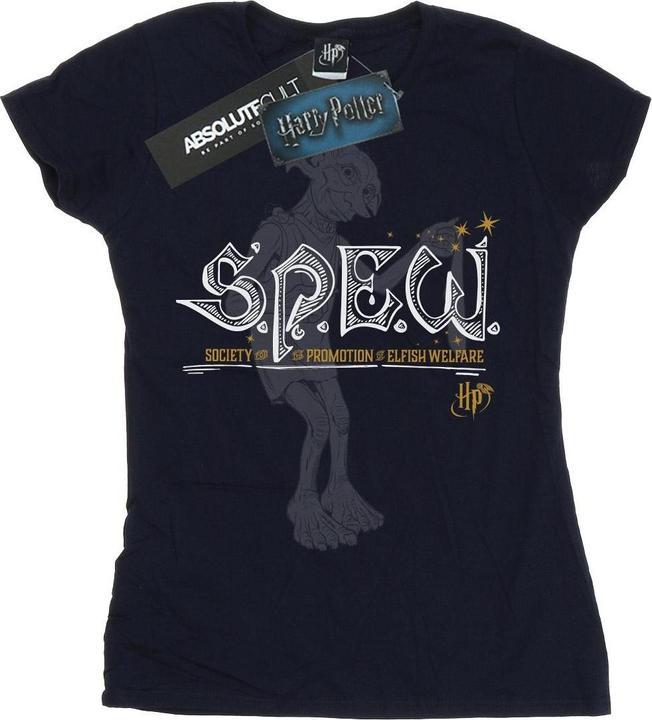 Actual product image Womens/Ladies Dobby Elfish Welfare Cotton T-Shirt (S)