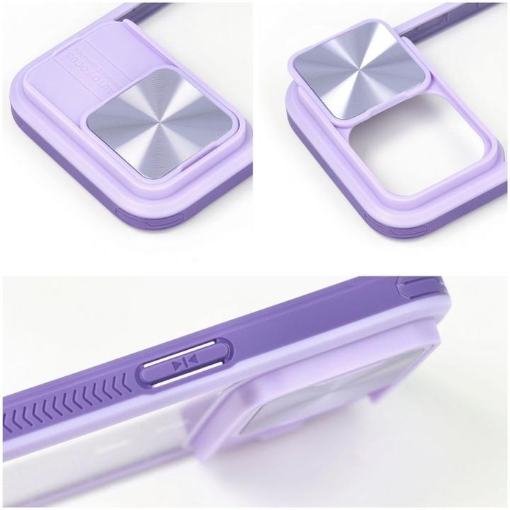 Actual product image OEM Back panel cover SLIDER case for IPHONE 12 Pro Max purple (Apple iPhone 12 Pro Max)