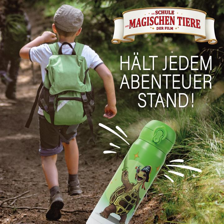 Produktbild Awave Die Schule der Magischen Tiere Trinkflasche 380 ml Edelstahl | grün, Henrietta (0.38 l)