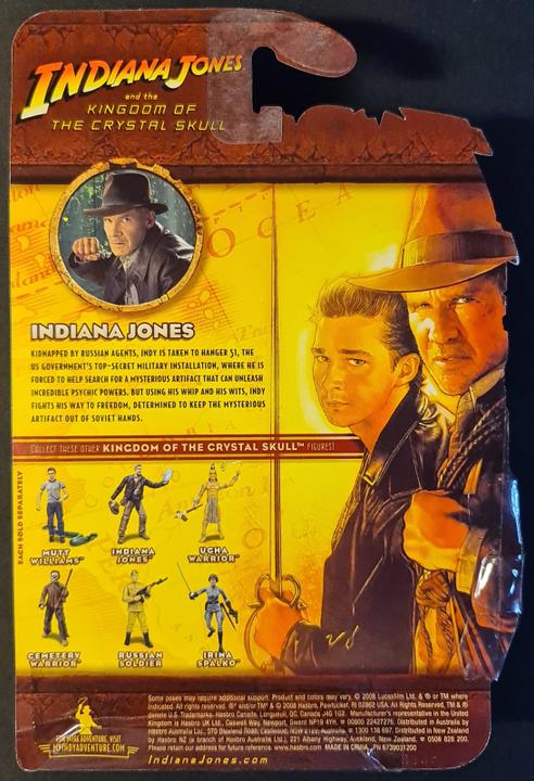 Actual product image Hasbro Indiana Jones and the Kingdom of the Crystal Skull Action Figure 2008 Indiana Jones