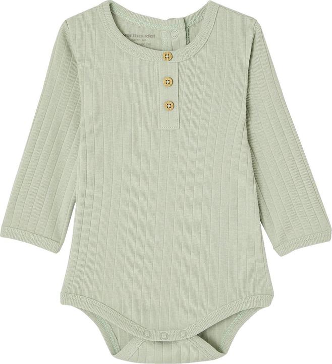 Produktbild Vertbaudet Bio-Kollektion: Baby-Set aus Langarmbody, Leggings & Halstuch (80)