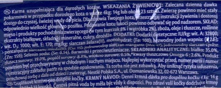 Nährwerte und Zutaten Felix Play Tubes Chicken Liver - Trockenfutter für Katzen - 50 g (Senior, 1 Stk., 50 g)