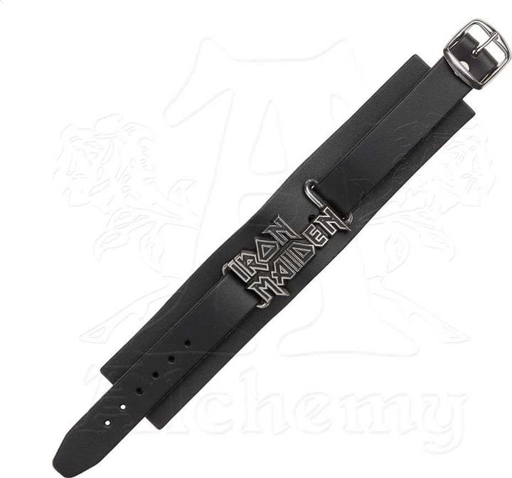 Produktbild Iron Maiden Lederarmband Logo (100% synthetisches Material)