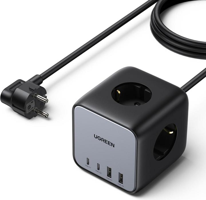 Produktbild Ugreen Cube CD268 (3 x, CEE 7/4, USB-A, USB-C, 1.80 m)