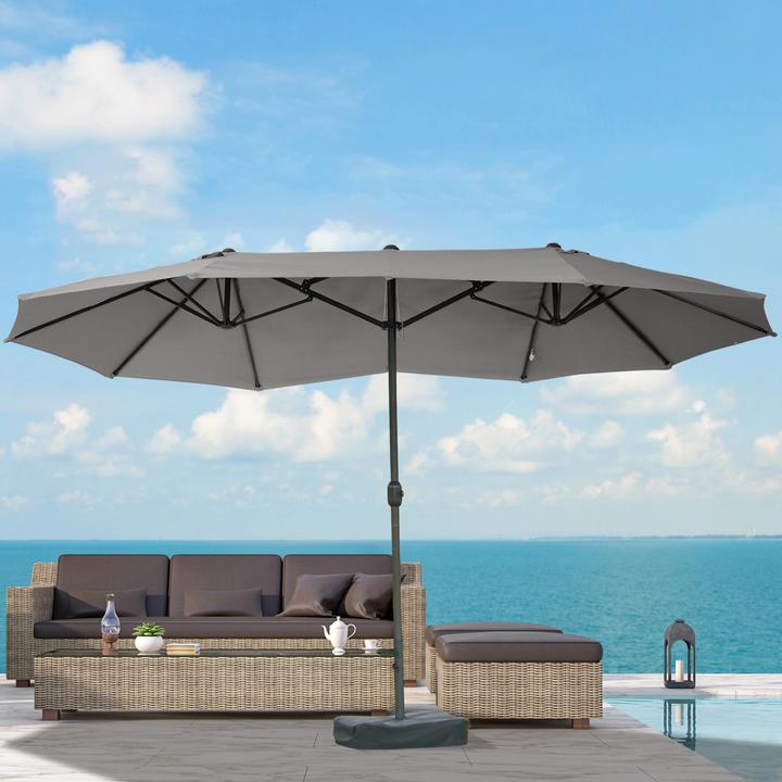 Image du produit Outsunny Parasol double avec manivelle (2.70 m)