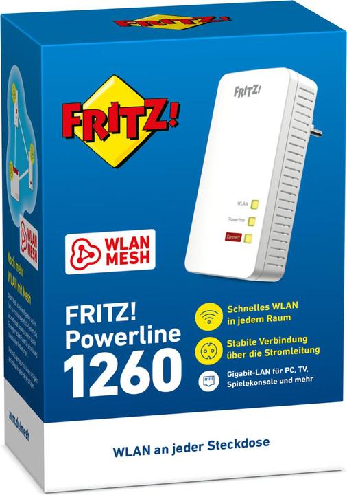 Immagine prodotto AVM FRITZ!Powerline 1260 (1200 Mbit/s)