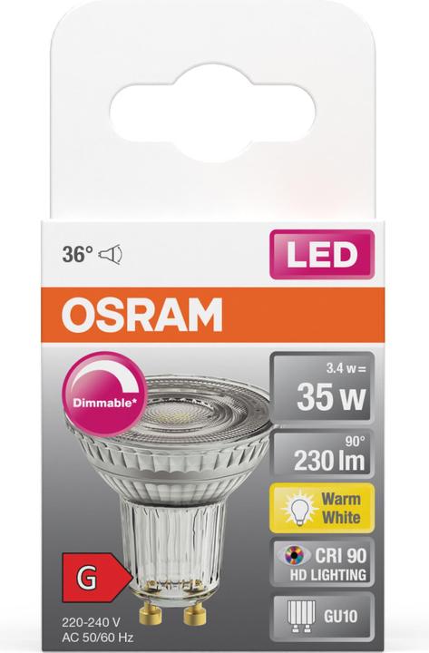 Actual product image Osram Led Superstar Par16 (GU10, 3.40 W, 230 lm, 1 x, G)