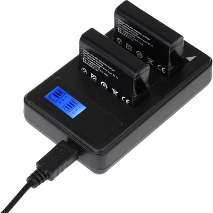 Image du produit Acconic Chargeur rapide double pour Canon LP-E6 LPE6 avec câble USB-C