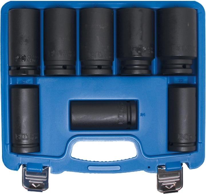 Produktbild BGS Kraft-Steckschlüssel-Einsatz-Satz (22 mm, 24 mm, 27 mm, 28 mm, 30 mm, 32 mm, 36 mm, 38 mm)