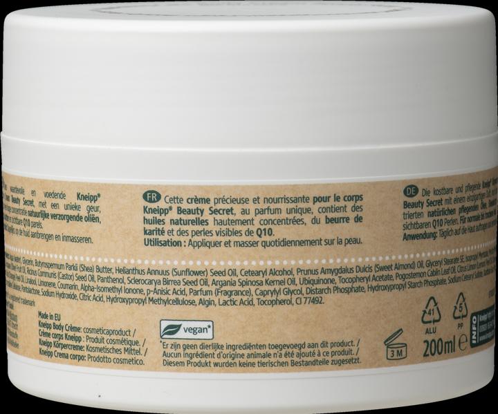 Image du produit Kneipp Crème pour le corps Intense Care Beauty Secret avec perles Q10 (Crème pour le corps, 200 ml)