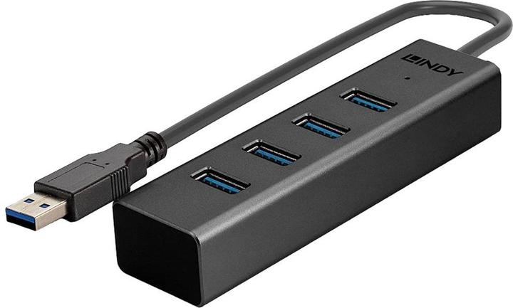 Image du produit Lindy USB 3.0 Hub 4 Port ohne Netzteil (USB-C, 4 Ports)