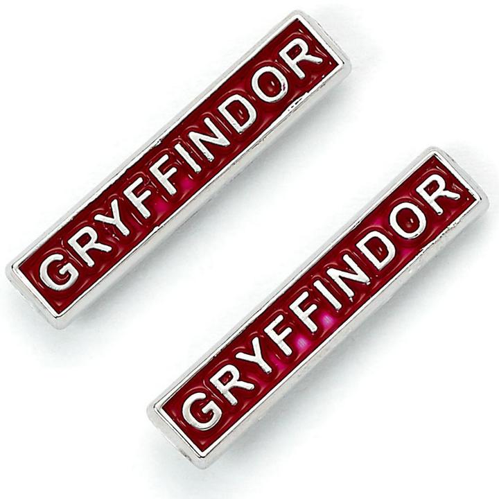 Actual product image Gryffindor earring set silver-plated 3-pack (3% Copper, 93% zinc, 4% aluminium)